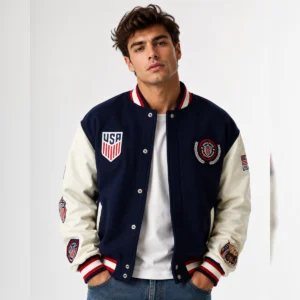 U.S Soccer x Jeff Hamilton Varsity Jacket