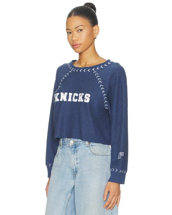 The View Ana Navarro Blue Knicks Sweater - Image 3