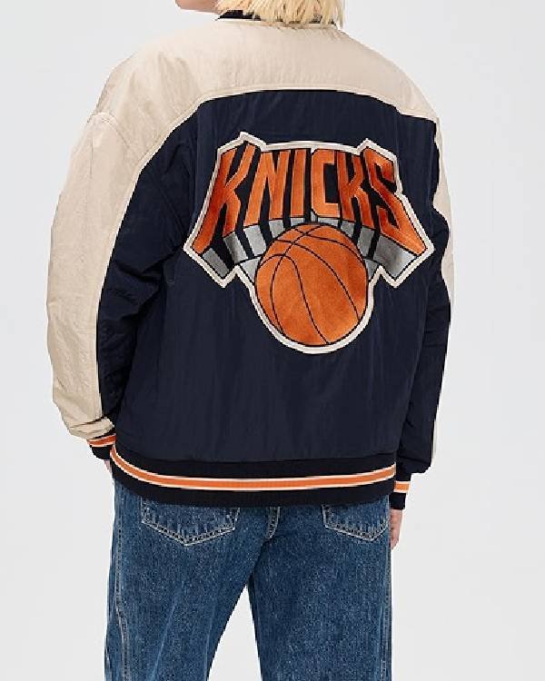 The View Sunny Hostin New York Knicks Varsity Jacket - Image 2