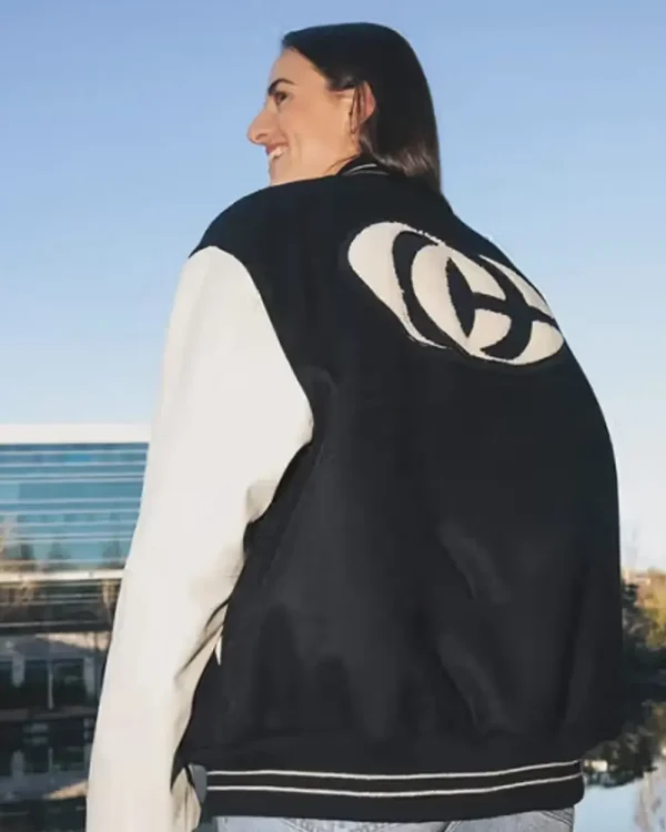 Caitlin Clark Logo Bomber Jacket - Image 2
