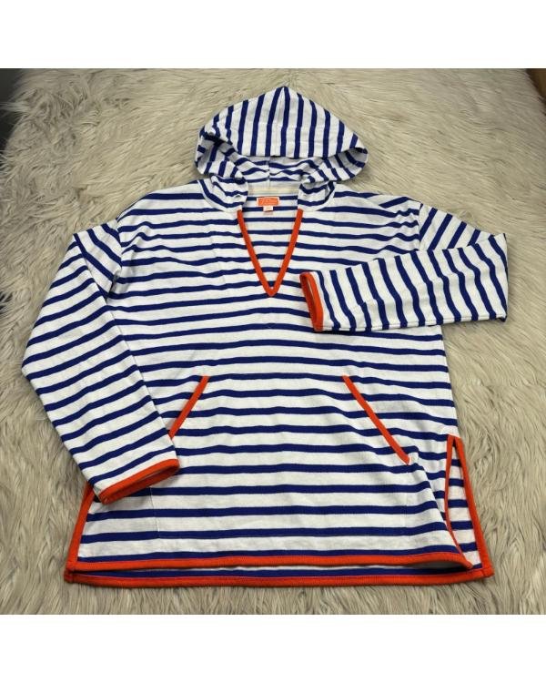 The Four Seasons S02 Tina Fey V-Neck Striped Hoodie - Image 2