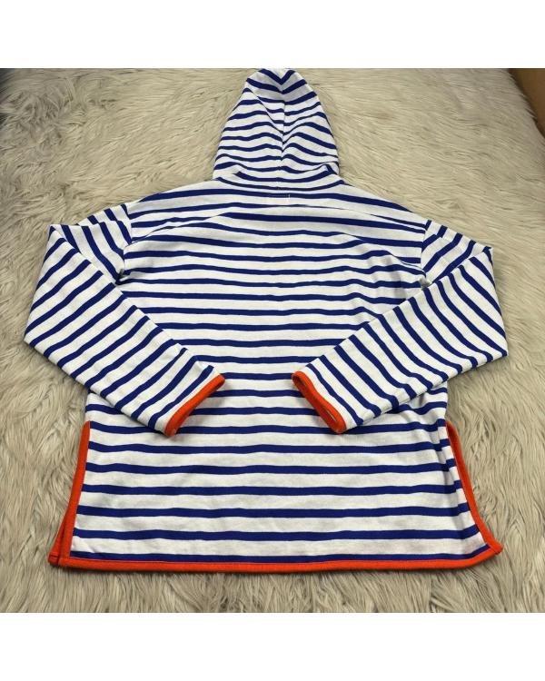 The Four Seasons S02 Tina Fey V-Neck Striped Hoodie - Image 3